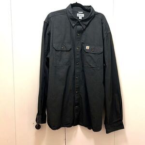 Carhartt 2XL Dark Grey Original Fit Button Down Shirt